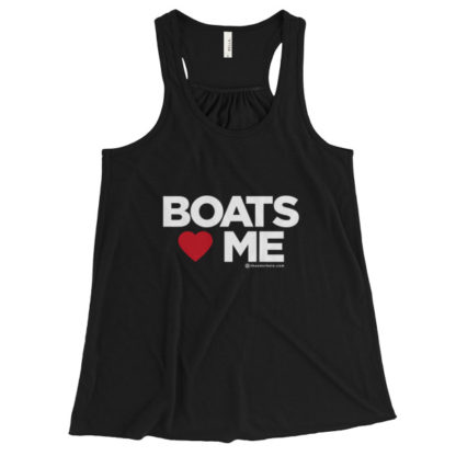 Boat Love Women's Flowy Racerback Tank - Image 2