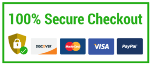 100% Secure checkout badge