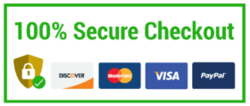 100% Secure checkout badge